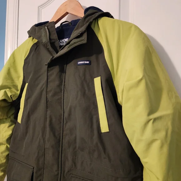 Kids Lands End Squall Winter Parka Size M 10/12